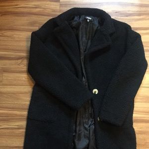 Black teddy coat
